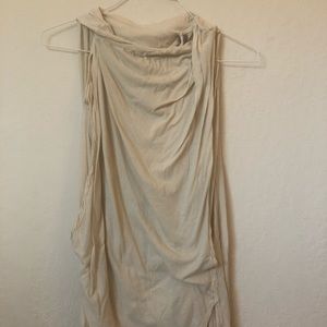 Ivory Grecian Rick Owens layered tunic